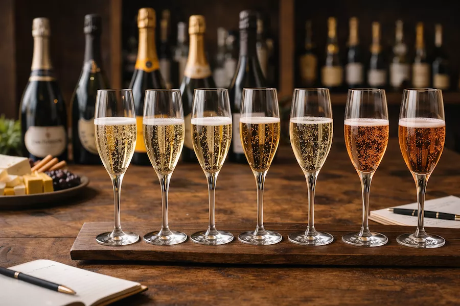 Vad är en champagneprovning? Smaktyper, regioner och historia
